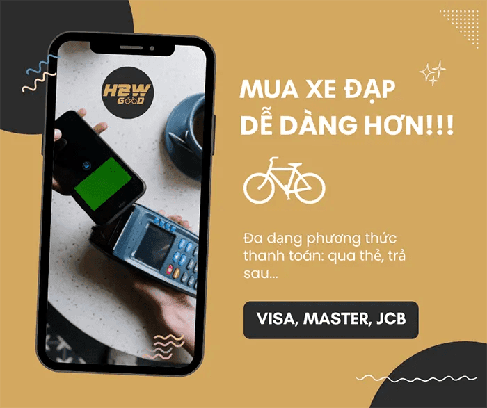 HBW Cập Nhật Phương Thức Mua Hàng và Thanh Toán Mới, Đưa Xe Đạp & Sức Khỏe Gần Hơn Với Bạn